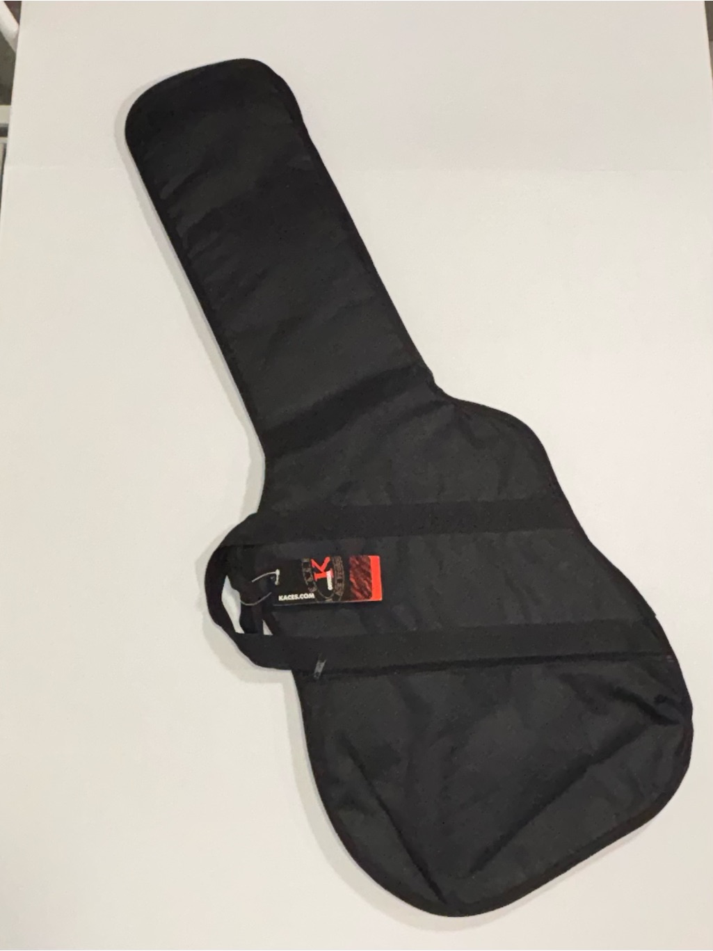 Kaces Guitar Gig Bag Soft Case Black Nylon Single Capacity